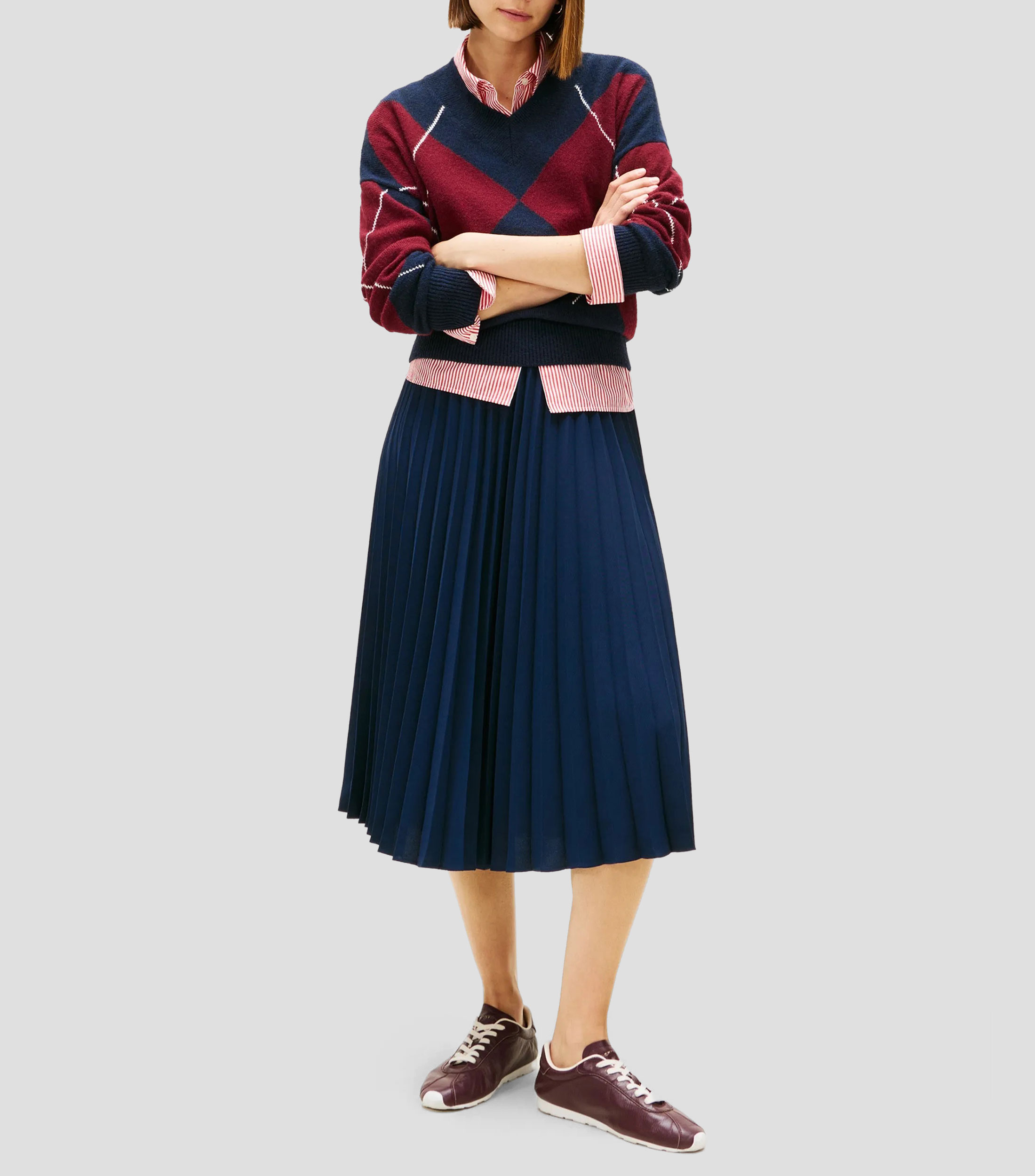 Falda midi de corte A fantasía Mujer